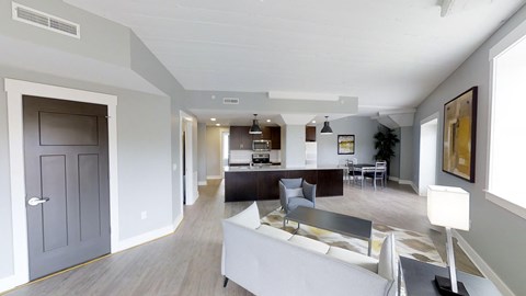 Floor plan for 2 beds, 2 baths, 1397 sqft